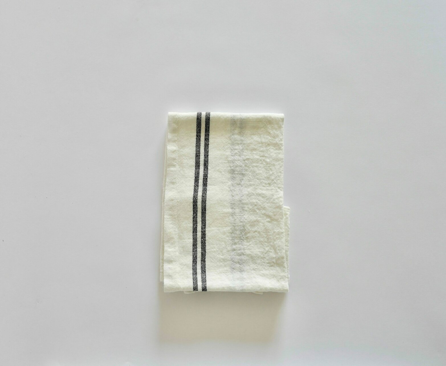 Tea towel white linen
